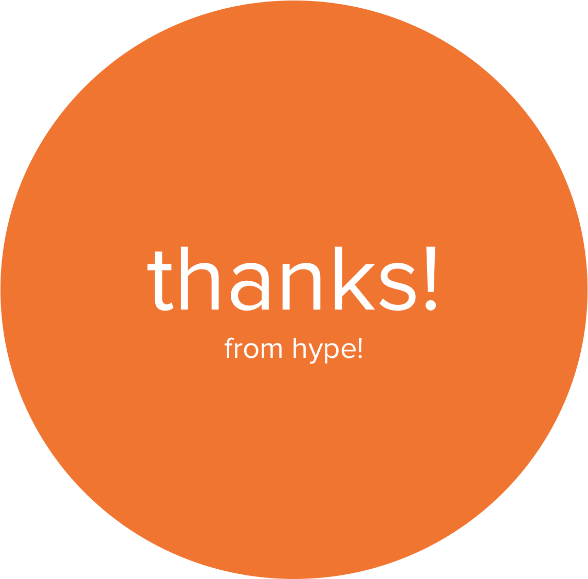 Hype Gives Thanks!